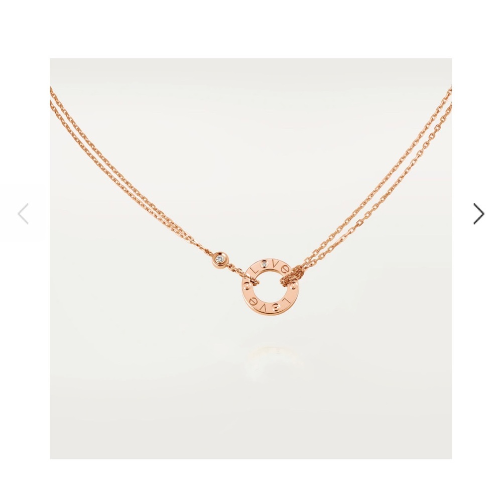 Cartier Love Necklace, 2 Diamonds | Rose Gold - Picture 3 of 3